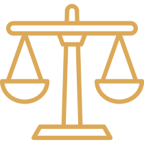 Justice scales graphic design